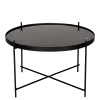 Table basse Filor noire Ø 62,5 cm H 40 cm