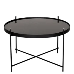 Table basse Filor noire Ø 62,5 cm H 40 cm