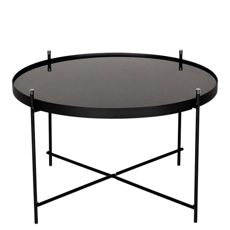 Table basse Filor noire Ø 62,5 cm H 40 cm