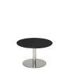 Table basse Hobby noire Ø 60 cm H 40 cm