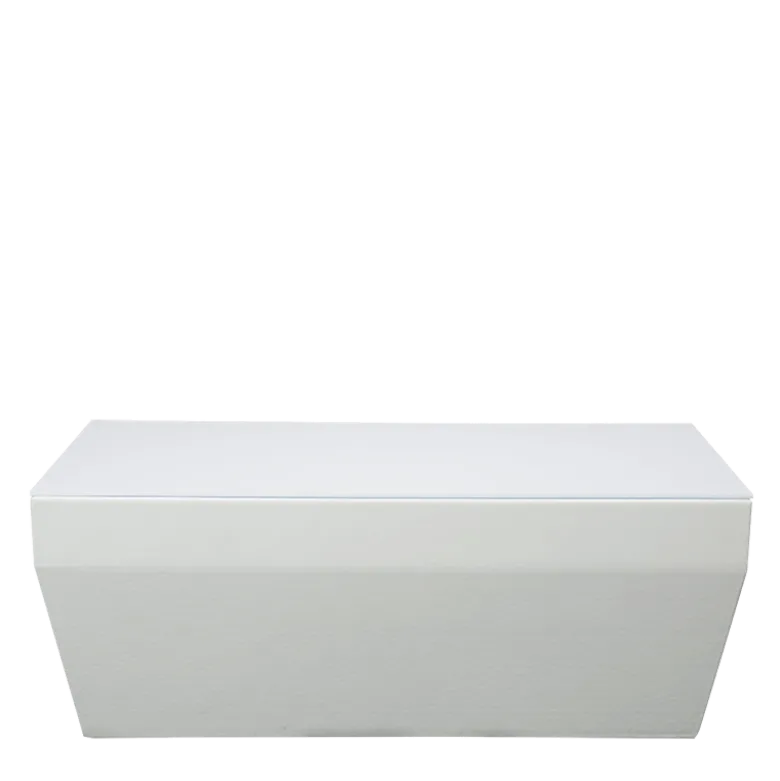 Table basse Lounge Pool blanc 40 x 80 cm H 38 cm