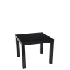 Table basse noire 55 x 55 cm H 45 cm