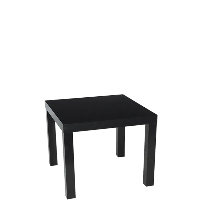 Table basse noire 55 x 55 cm H 45 cm