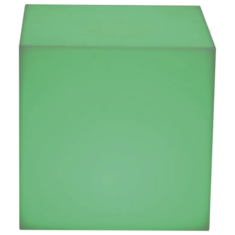 Table d'appoint lumineuse 40 x 40 cm H 40 cm