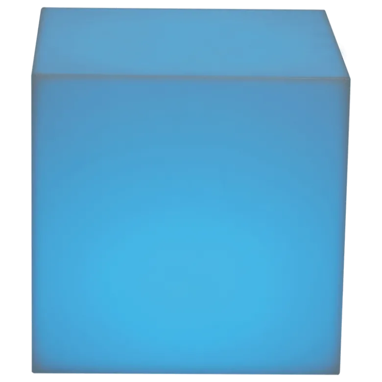 Table d'appoint lumineuse 40 x 40 cm H 40 cm