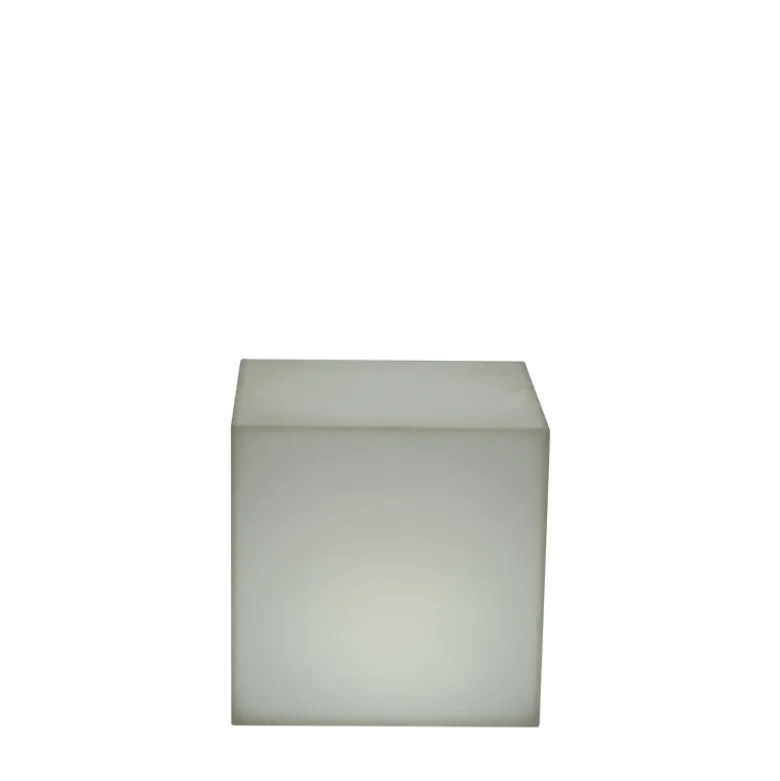 Table d'appoint lumineuse 40 x 40 cm H 40 cm