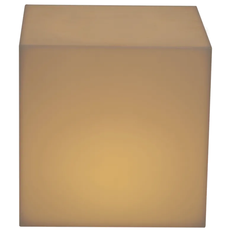 Table d'appoint lumineuse 40 x 40 cm H 40 cm