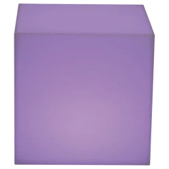Table d'appoint lumineuse 40 x 40 cm H 40 cm