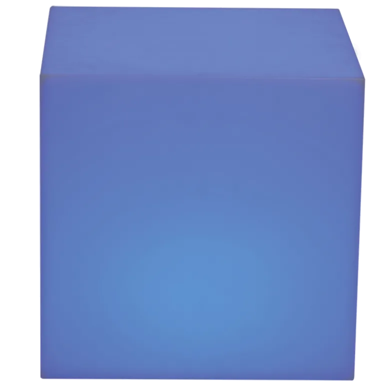 Table d'appoint lumineuse 40 x 40 cm H 40 cm