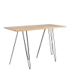 Table haute filaire 80 x 180 cm H 108 cm