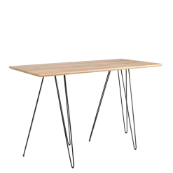 Table haute filaire 80 x 180 cm H 108 cm