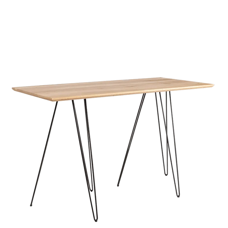 Table haute filaire 80 x 180 cm H 108 cm