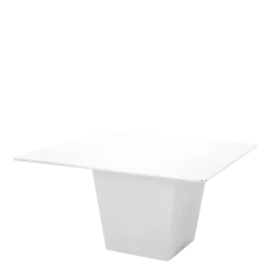 Table H 75 cm Cône blanc plateau blanc 140 x 140 cm