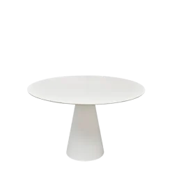Table Icône ronde blanche Ø 130 cm H 72 cm