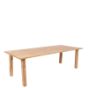 Table Nature rectangulaire en chêne 100 x 240 cm H 73 cm