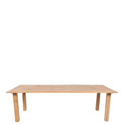 Table Nature rectangulaire en chêne 100 x 240 cm H 73 cm
