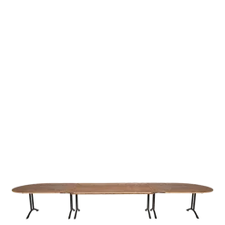 Table ovale 130 x 500 cm