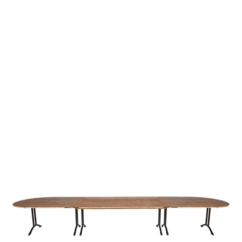 Table ovale 130 x 500 cm