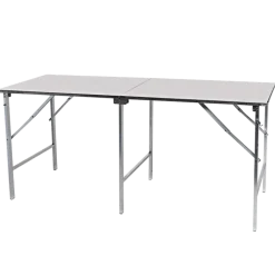 Table pliante en inox 80 x 200 cm H 90 cm