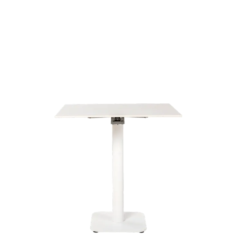 Table Soft blanc 70 x 70 cm H 76 cm (outdoor)