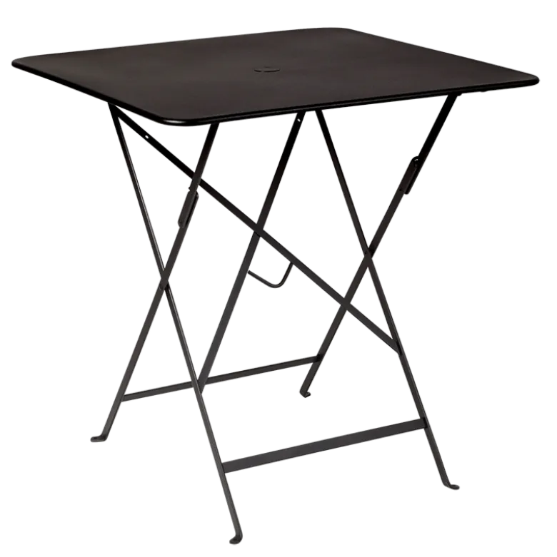 Table Trocadéro carrée noire 70 x 70 cm