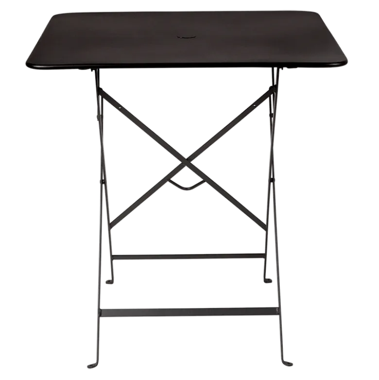 Table Trocadéro carrée noire 70 x 70 cm