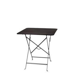 Table Trocadéro carrée noire 70 x 70 cm