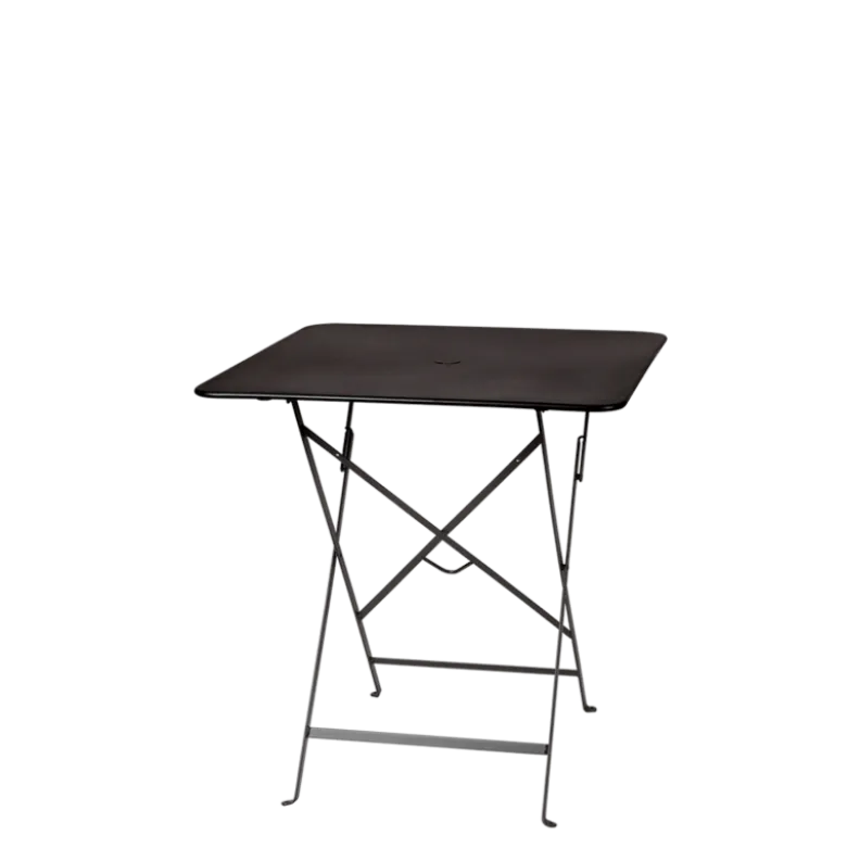 Table Trocadéro carrée noire 70 x 70 cm