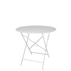 Table Trocadéro ronde blanche Ø 77 cm H 74 cm