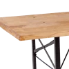 Table Wood rectangulaire 90 x 220 cm H 77 cm