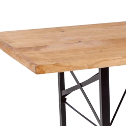 Table Wood rectangulaire 90 x 220 cm H 77 cm