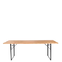 Table Wood rectangulaire 90 x 220 cm H 77 cm