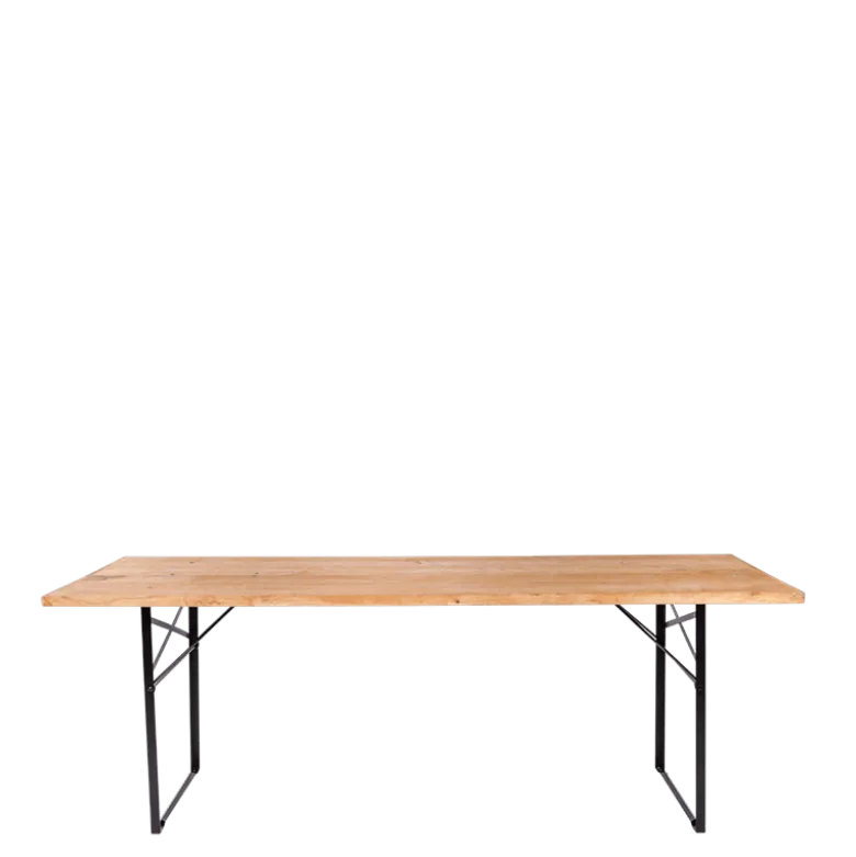 Table Wood rectangulaire 90 x 220 cm H 77 cm