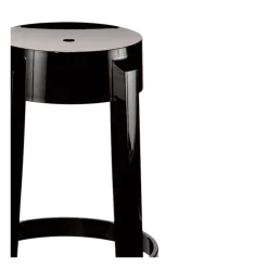 Tabouret Cristal noir H 75 cm