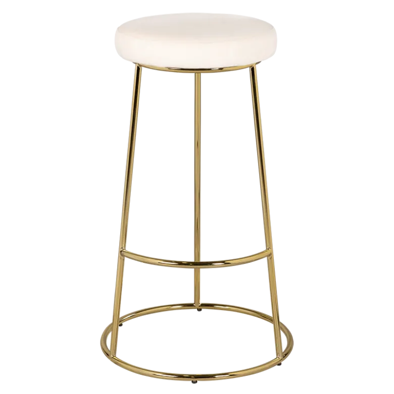 Tabouret Juliette velours crème M1 H 80 cm