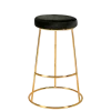 Tabouret Juliette velours noir H 80 cm