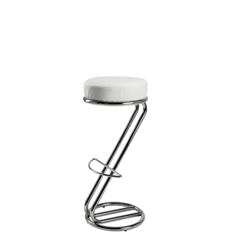Tabouret Z H 80/81 cm blanc