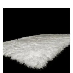 Tapis blanc en fourrure 140 x 200 cm