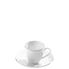 Tasse et sous-tasse à café Platinium 10 cl