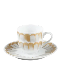 Tasse et sous-tasse à café Plumes 12 cl