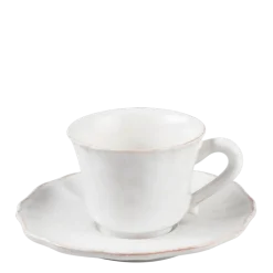 Tasse et sous-tasse à café Romance 9 cl