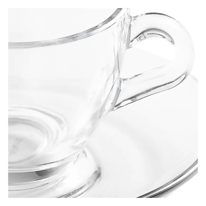 Tasse et sous-tasse à café Vague 7 cl