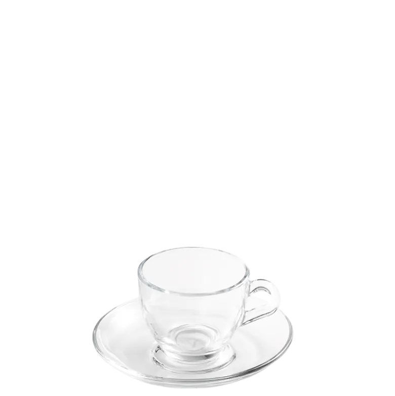 Tasse et sous-tasse à café Vague 7 cl
