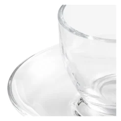 Tasse et sous-tasse à café Vague 7 cl
