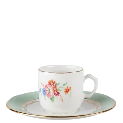 Tasse et sous-tasse à café Vintage Ø 6-10 cm 10-15 cl