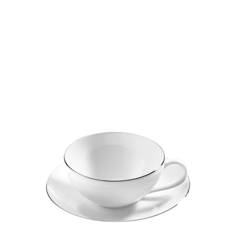 Tasse et sous-tasse à thé Platinium 20 cl