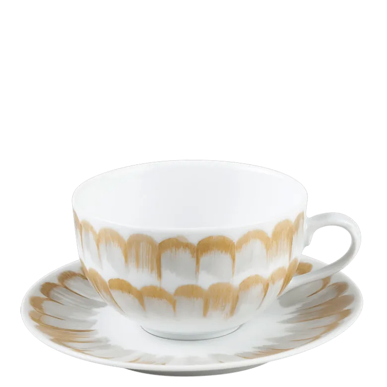 Tasse et sous-tasse à thé Plumes 20 cl