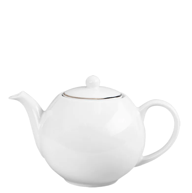 Théière blanche filet Argent 170 cl
