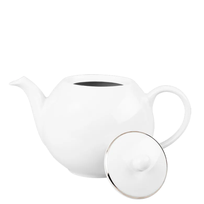 Théière blanche filet Argent 170 cl