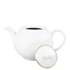 Théière blanche filet Or 170 cl